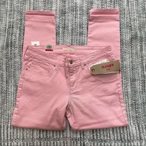 Levi’s 711 Skinny Ankle in Pink